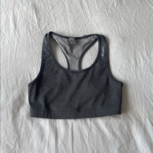 Reebok Gray Racerback Sports Bra Medium Support